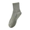 Calcetines gruesos de 47 g hasta la mitad de la pantorrilla para hombre, otoño e invierno, nuevos calcetines de algodón de color puro, negro, blanco, gris, calcetines simples casuales, venta al por mayor