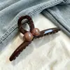 Novo Estilo 2025 Presilha Retro com Laço de Tamanho Médio para Mulheres, Presilha de Tubarão de Alta Qualidade para a Parte de Trás da Cabeça com Pouco Volume de Cabelo, Acessório Popular para Cabelo