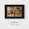 Pintura Decorativa para Sala de Estar Estilo Medieval, Pintura Colgante de Pared para Restaurante Retro Chino Estilo Nanyang, Mural para Dormitorio Arte de Nicho Francés