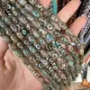Venda Direta de Fábrica Atacado Ágata Dzi de Três Olhos Contas Dzi 8x 12mm Contas DIY Contas Budistas Acessório para Colar Pulseira Bodhi
