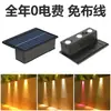 Luz de Jardim Solar Holofote Transfronteiriça Exterior à Prova d'Água Decoração de Atmosfera Arranjo Lavador de Parede Varanda Acende Automaticamente após o Anoitecer