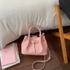 Bolsa de Palha Tecida Tendência Coreana para Mulheres 2025 Novo Estilo Bonita Bolsa Tote Cesta Bolsa de Ombro Transversal