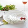 Prato Luar de Cerâmica Branca Pura Doméstico Prato Raso Grande Prato para Comer de Porcelana Óssea Prato de Osso Prato para Molho Prato para Petiscos Prato para Bife