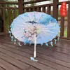 Guarda-chuva de Papel de Óleo Pétala Borla Clássico Meninas Dança Desempenho Adereços Dinastia Han Guarda-chuva de Fotografia Decoração Cheongsam Guarda-chuva Infantil