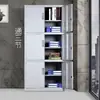 Gabinete de arquivo de escritório armário de ferro arquivo de informações de equipe de três seções gabinete de certificado com bloqueio geral de três camadas gabinete divisório