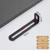 Soporte de ángulo de acero inoxidable con agujeros largos ajustables, fijador de ángulo recto de 90 grados móvil de doble cabeza, pieza de ángulo de hierro en forma de L