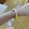 Collar Redondo de Caramelo para Mujer Diseño Nicho de Verano Dulce Ins Colorido Cadena Clavícula con Cuentas Pulsera