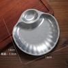 Prato Vintage de Aço Inoxidável para Dumplings Prato Japonês para Batatas Fritas Lanches com Prato para Vinagre Fritura Fritura Velho Criativo Prato de Lanches