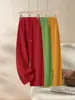 Pantalones de pierna ancha estilo guadaña para mujer Moda Otoño 2026 Cintura alta Adelgazantes Nuevo estilo Caída fluida Versátiles Pantalones casuales para mujer