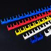 Tarjeta para Conducto de PVC Fila de Tarjetas 16 20 25 Rojo Azul Blanco Amarillo Tarjeta para Tubo en Forma de U Código de Tubo Tarjeta de Fijación para Tubo de Cable