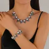 Pulseira Colar Caveira Criativa Nova Mais Vendida Transfronteiriça Masculina e Feminina Punk Personalizado Retrô Pulseira Atacado Spot