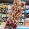 Brochetas de Maíz con Res, Cerdo, Camarones, Tomates, Pinzas para el Cabello Infantiles con Temática de Comida, Pasadores Divertidos para Niñas