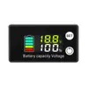 Voltímetro LCD 8-100V Detección de Potencia de Batería de Coche Pantalla Digital Pantalla de Capacidad de Batería de Litio Batería de Plomo-Ácido