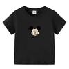 Algodão crianças desenhos animados estampado T-Shirt verão manga curta bonito top do menino verão pescoço redondo top vestido de verão do bebê