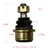 Accesorios para Coche de Acero de Cuatro Ruedas Modificado DIY Karting Motocicleta de Playa Junta Esférica de Rótula Brazo de Control Inferior Brazo Oscilante Junta Esférica Redonda