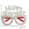 Estoque de Fábrica Estilo de Venda Quente Transfronteiriça 2027 Faixa de Cabeça Digital de Ano Novo Adorno de Festa Óculos Decoração Transfronteiriça Adereço para Foto