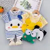 Roupas Infantis 2022 Verão Nova Roupa Infantil Meninos Bebê Recém-Nascido Conjunto Camiseta Manga Curta Peça Dupla Versão Coreana Transfronteiriço
