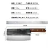 Cuchillo de Cocina Forjado Antiguo Puramente Hecho a Mano, Cuchillo Chino para Cortar, Machete Afilado para Carne para el Hogar, Cuchillo Chino para Huesos de Chef Comercial