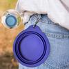 Tazón Plegable Ajustable para Mascotas Transfronterizo, Suministros Portátiles para Mascotas al Aire Libre, Tazón Plegable de Silicona para Perros de Comida Lenta