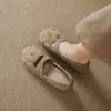 2026 Sapatos Mary Jane Rasos Estilo Francês com Salto Escondido Camélia Ballet Tiras Cruzadas Primavera para Mulheres