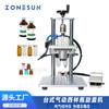 Máquina Neumática para Tapar Viales Zonesun Líquido Oral Aluminio Puro/Aluminio Plástico Tapado Botella de Vidrio Tapado y Sellado
