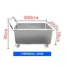 Fregadero de Acero Inoxidable, Cubeta Móvil para Trapeador y Paño de Limpieza, Piscina de Almacenamiento de Agua 304 para Remojo y Descongelación