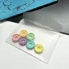 Mini bolsa de archivo transparente de PP, bolsa pequeña para guardar documentos, bolsa de archivo con botón a presión.