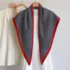 Nuevo pañuelo triangular decorativo versátil para primavera y verano para mujer, pañuelo de seda para decoración de jeans, pañuelo multifuncional para el cuello