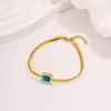 Pulsera de acero de titanio popular de diseño minimalista transfronterizo para mujer, estilo europeo y americano moderno, lavable, cadena que no se decolora, venta al por mayor