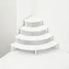 Soporte de exhibición de escritorio para figuras, caja de almacenamiento multi-compartimento, estante de exhibición para muñecas, estante de almacenamiento de cajas sorpresa de varios niveles, color sólido
