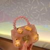 Bolsa de Gelatina Caricatura Linda Infantil Niñas Monedero de Silicona Bolso Cruzado Bolso de Mano Mini Perla para Niña Pequeña