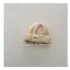 Sombrero de Lana Simple Estilo Coreano para Niños Otoño Invierno Nuevo Holgado Perezoso Cálido Tejido Apilado Piel de Melón Moda