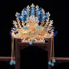 Mãe Negra, Monte Taishan, Avó, Imperatriz, Coroa de Fênix, Chapéu de Guanyin, Chapéu de Estátua de Buda Divino, Adorno de Cabeça com Três Coroas de Fênix, Buda Maitreya