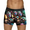 Ropa Interior Masculina Adulta Europea y Americana de Pascua Impresa en 3D de Seda de Leche de Cintura Media Sexy tipo Boxer