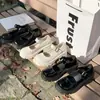 Sapatos Mary Jane femininos de sola grossa, nova coleção primavera/verão 2026, perfeitos com saias, pretos, estilo japonês retrô, bico redondo, salto grosso, sapatos pequenos de couro