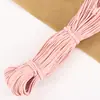 Elástico Redondo Colorido em Estoque 2,5mm, Cordão Elástico de Látex Fio a Fio Branco Natural, Borracha Preta Atacado