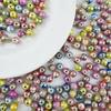 8-10mm Acrílico Madera Acuática Color Mixto Color Brillante Patrón Cuentas Hecho a Mano Material Accesorios para Joyería DIY