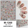 Carcasa Estampada del Pequeño Libro Rojo Pegatinas para Uñas Mariposa Serpentina Aurora Uñas Color Rosa Glaseado Tridimensional Avanzado
