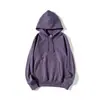 Sudadera con capucha de forro polar de algodón puro, tejida horizontalmente, peso pesado de 400 g, color liso, corte holgado, sudadera básica unisex, personalizable
