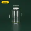 Botellas de Plástico de Boca Ancha para Mascotas 30 50 80ml Botellas Cápsula de Plástico Botellas Dosificadoras de Grado Alimenticio Botellas Pequeñas para Medicamentos Botellas de Muestra