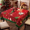 Mantel temático de Navidad para un ambiente festivo, adecuado para fiestas de Año Nuevo y Acción de Gracias, decoración de mesa a cuadros verde y rojo
