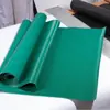 Lámina de Caucho con Rayas Verdes Almohadilla de Caucho Antideslizante Caucho Aislante Cuero de Caucho Industrial Antideslizante Piso de Taller Lámina de Caucho