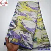 Tecido Brocado Jacquard Bordado Antigo com Fio de Ouro e Prata Tecido de Renda Brocado Africano Cheongsam