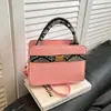 Primavera 2026 Nuevo Bolso de Hombro Cruzado Cuadrado Pequeño de Alta Gama con Parches y Estampado de Piel de Serpiente, Moderno, Versátil, Simple, Elegante