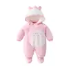 Roupas de Bebê Recém-nascido Inverno Saída Quente Conjunto Acolchoado de Algodão Roupas Espessas Acolchoadas de Algodão para Meninos e Bebês