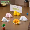Figuras lindas de cerdito y trasero de pato sujetándose, Accesorios de decoración para casa de muñecas DIY, Adornos para coche y escritorio
