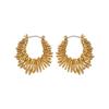 Aretes de malla irregular torcida hueca estilo ins francés nicho de alta gama hebilla de oreja aretes de temperamento simple para mujer