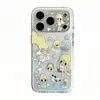 Diseño de bosque otoñal multi-elemento con degradado azul adecuado para funda de teléfono iPhone 17 Pro Max, Apple 16 Pro/15