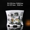 Vaso de flor cerâmico pequeno atacado seis quadrado quadrado suculenta vaso de planta verde adesivos de paisagem vaso de flor pequeno miniatura comércio exterior