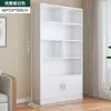 Estante simples integrada à parede, armário de armazenamento para escritório e sala de estar, prateleira de armazenamento para casa, armário de madeira para estudantes, estante de chão